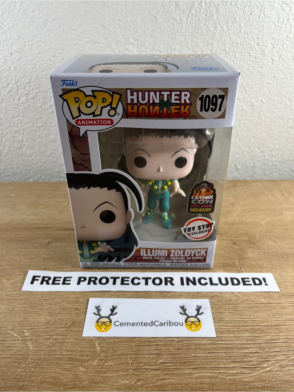 Illumi Zoldyck Funko Pop #1097 Hunter X Hunter LACC 2021 Toy Stop NEAR MINT